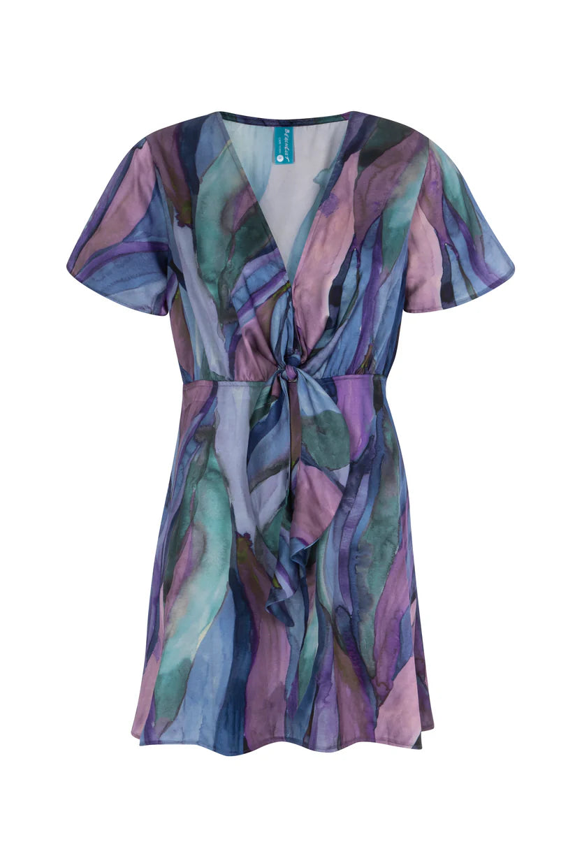 Beach Cult Watercolour Waves Florence Dress